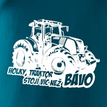 Holky, traktor stojí víc než bávo