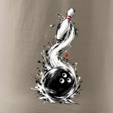 Bowling japonská štětcová malba