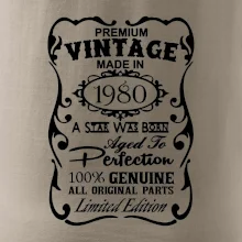 Vintage Etiketa - 1980