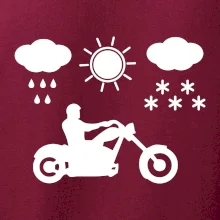 Motorkář za každého počasí - chopper