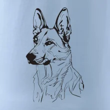 Německý ovčák černá kresba