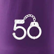 Narozeninové tričko pro policajta - pouta 50