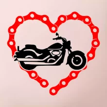 Moto srdce řetěz - chopper