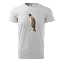 Tučňák kreslený vodovými barvami