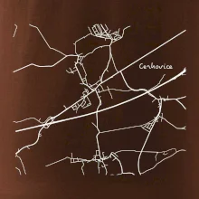 Černobílá mapa Cerhovice 267 61