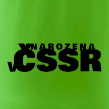 Nápis - Narozena v ČSSR