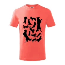 Border kolie siluety