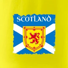 Skotská vlajka s erbem lva