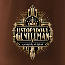 Listopadový gentleman zlatý art deco motiv