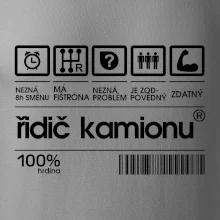 Čárový kód řidič kamionu