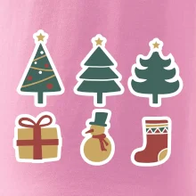 Vánoční sada - stromky a dárky