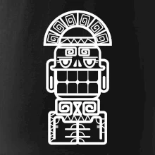 Mayové - socha se zuby