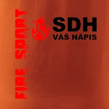 SDH nápis (oheň, firesport, název sboru - vlastní nápis)