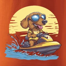 Jezevčík na vodním skútru