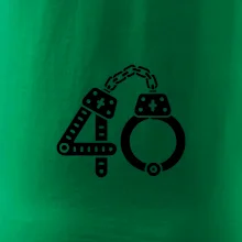 Narozeninové tričko pro policajta - pouta 40