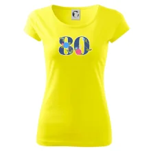Květinové číslo kreslené - 80