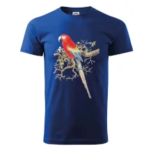 Papoušek na listnatém stromě