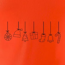 Rodinná vánoční trička  - Vánoční ozdoby na provázku