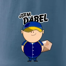 Jsem ďábel doručovatel modro žlutý