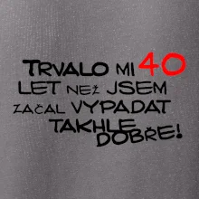 Trvalo mi 40 let než jsem začal vypadat takhle dobře