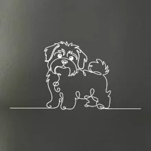 Havanský psík linka jedním tahem