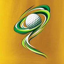 Golfový míček zelená dynamika