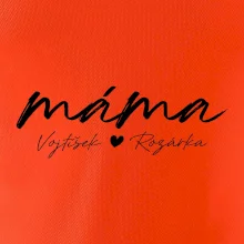 Triko máma psací se jmény dětí