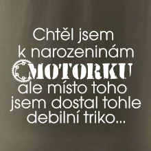Chtěl jsem dostat motorku - narozeniny