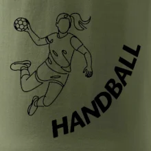 Handball nápis šikmo 1