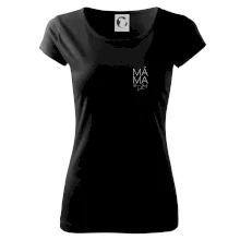 Nápis máma  na prsu se jmény dětí