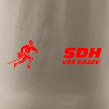 Hasičský sport SDH + váš název ČERVENÁ