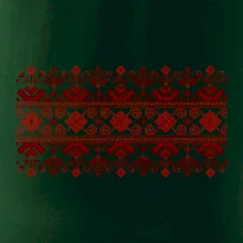 Ukrajinský vzor - červený