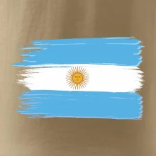 Argentina vlajka kreslená štětkou
