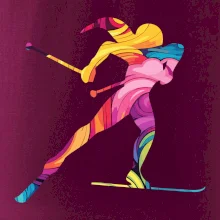 Barevná běžkařka