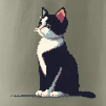 Mourovatá kočka pixel