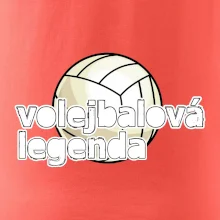 Volejbalová legenda - bílé písmo