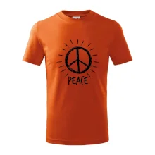 Peace symbol černobílý