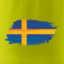 Švédská vlajka kreslená