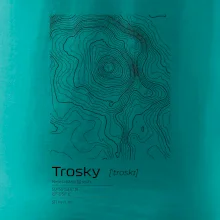 Trosky - vrstevnice v obdélníku