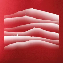 Stínované siluety Českých hor