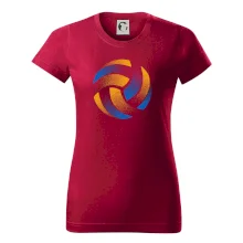 Volejbalový míč rastr barevný