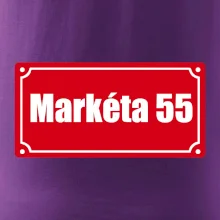 Jméno a věk - uliční cedule - červená