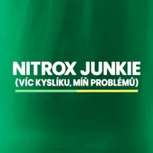 Nitrox junkie zelenožlutá linka pod nápisem