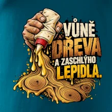 Vůně dřeva a zaschlýho lepidla - kapající lepidlo a letokruhy