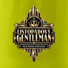 Listopadový gentleman zlatý art deco motiv
