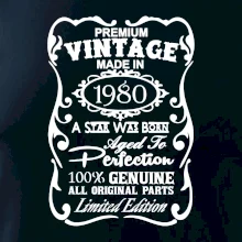 Vintage Etiketa - 1980