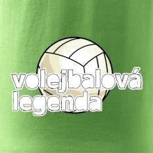 Volejbalová legenda - bílé písmo