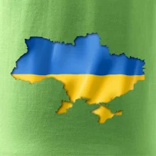 Ukrajina vlajka mapa