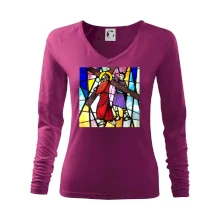 Vitráž - Ježíš a kříž