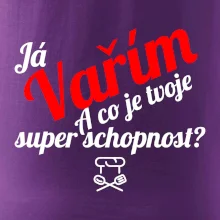 Já vařím - tvoje superschopnost? šikmý nápis